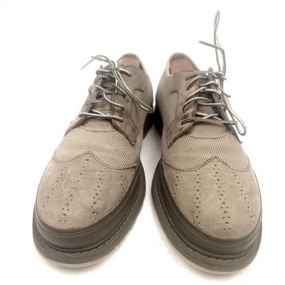 Sorel Madson Oxford Leather Wingtip Casual Shoes, Men\'s, Gray/Beige, 9